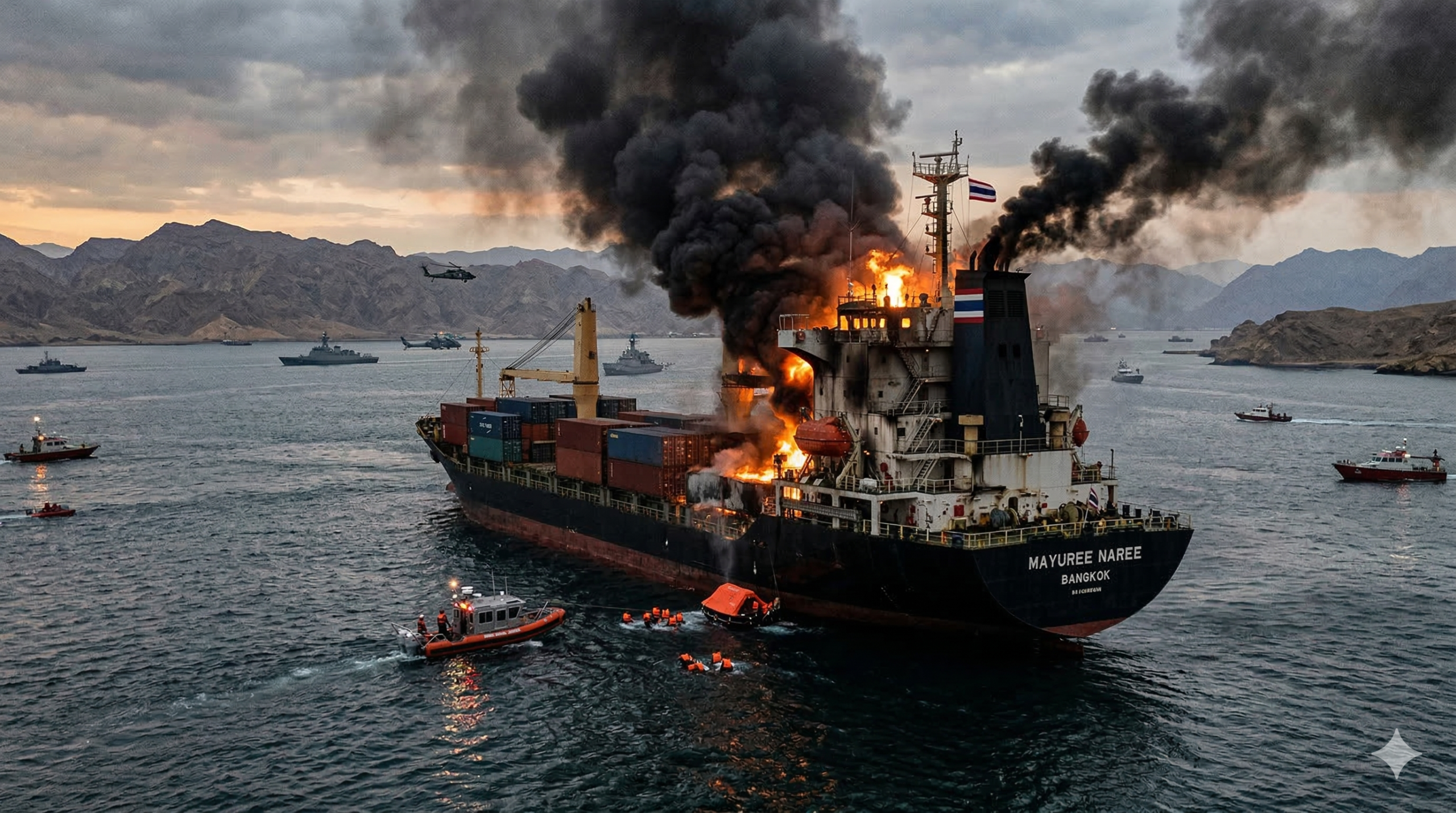 হরমুজ প্রণালিতে যুদ্ধের দামামা: ভারতগামী জাহাজে বিধ্বংসী হামলা, মধ্যপ্রাচ্যে চরম উত্তেজনা আন্তর্জাতিক ডেস্ক | ১২ মার্চ ২০২৬ মধ্যপ্রাচ্যের অত্যন্ত গুরুত্বপূর্ণ নৌপথ হরমুজ প্রণালি এখন এক রণক্ষেত্রে পরিণত হয়েছে। গতকাল বুধবার (১১ মার্চ) ভারত অভিমুখী থাইল্যান্ডের পতাকাবাহী একটি বাণিজ্যিক জাহাজে ভয়াবহ ক্ষেপণাস্ত্র হামলার পর এই অঞ্চলে উত্তেজনা চরম সীমায় পৌঁছেছে। ইরান ও ইসরায়েলের মধ্যে চলমান ছায়া যুদ্ধ এখন সরাসরি সম্মুখ সমরে রূপ নেওয়ার উপক্রম হয়েছে, যার সরাসরি প্রভাব পড়ছে বিশ্ব অর্থনীতি ও জ্বালানি বাজারে। ঘটনার বিবরণ: 'মায়ুরি নারি' জাহাজে হামলা গত বুধবার সংযুক্ত আরব আমিরাতের খলিফা বন্দর থেকে গুজরাটের কান্ডলা বন্দরের উদ্দেশে রওনা দেয় থাইল্যান্ডের 'প্রেসিয়াস শিপিং'-এর মালিকানাধীন জাহাজ 'মায়ুরি নারি' (Mayuree Naree)। হরমুজ প্রণালি অতিক্রম করার সময় জাহাজটি লক্ষ্য করে দুটি শক্তিশালী ক্ষেপণাস্ত্র ছোড়া হয়। প্রত্যক্ষদর্শী এবং থাই নৌবাহিনীর দেওয়া তথ্যানুযায়ী, ক্ষেপণাস্ত্রের আঘাতে জাহাজের ইঞ্জিন রুমে ভয়াবহ বিস্ফোরণ ঘটে এবং কালো ধোঁয়ায় ছেয়ে যায় চারপাশ। হামলার পরপরই জাহাজটির নাবিকরা লাইফ বোটে করে সমুদ্র নামতে বাধ্য হন। ওমানের নৌবাহিনী দ্রুত উদ্ধার অভিযান চালিয়ে ২০ জন নাবিককে জীবিত উদ্ধার করতে পারলেও, এখনও ৩ জন নাবিক নিখোঁজ রয়েছেন। ধারণা করা হচ্ছে, তারা জাহাজের ক্ষতিগ্রস্ত ইঞ্জিন রুমের ভেতরে আটকা পড়েছেন। ইরানের দায় স্বীকার ও সতর্কবার্তা ইরানের বিপ্লবী গার্ড বাহিনী (আইআরজিসি) এই হামলার দায় স্বীকার করেছে। তাদের দাবি, জাহাজটি তাদের সতর্কতা উপেক্ষা করে নিষিদ্ধ জলসীমায় প্রবেশ করেছিল। উল্লেখ্য, ইরান গত সোমবার থেকেই হরমুজ প্রণালি কার্যত বন্ধ ঘোষণা করে হুঁশিয়ারি দিয়েছিল যে, যুক্তরাষ্ট্র ও ইসরায়েল তাদের ওপর হামলা বন্ধ না করলে এই পথে কোনো জাহাজ চলাচল করতে দেওয়া হবে না। ভারতের অবস্থান ও উদ্বেগ ভারতের পররাষ্ট্র মন্ত্রণালয় (MEA) এই হামলার তীব্র নিন্দা জানিয়েছে। নয়াদিল্লির এক বিবৃতিতে বলা হয়েছে, "বাণিজ্যিক জাহাজকে লক্ষ্যবস্তু করা এবং নিরীহ বেসামরিক নাবিকদের জীবন বিপন্ন করা কোনোভাবেই গ্রহণযোগ্য নয়।" উল্লেখ্য, এই সংঘাতের শুরু থেকে এখন পর্যন্ত দুজন ভারতীয় নাবিক প্রাণ হারিয়েছেন এবং একজন নিখোঁজ রয়েছেন। ভারতের জ্বালানি নিরাপত্তার জন্য হরমুজ প্রণালি অত্যন্ত গুরুত্বপূর্ণ, কারণ দেশটির সিংহভাগ অপরিশোধিত তেল ও এলএনজি এই পথেই আসে। আন্তর্জাতিক প্রভাব ও তেলের বাজারে অস্থিরতা এই ঘটনার পর বিশ্ববাজারে অপরিশোধিত তেলের দাম হু হু করে বাড়ছে। জ্বালানি বিশেষজ্ঞদের মতে, হরমুজ প্রণালি দীর্ঘ সময় বন্ধ থাকলে এশিয়ায় খাদ্য ও জ্বালানি সংকট চরম আকার ধারণ করতে পারে। অন্যদিকে, মার্কিন প্রেসিডেন্ট ডোনাল্ড ট্রাম্প এই ঘটনার প্রেক্ষিতে ইরানকে কড়া হুঁশিয়ারি দিয়েছেন। তিনি জানিয়েছেন, ইরান যদি হরমুজ প্রণালিতে মাইন স্থাপন বা জাহাজ চলাচল বাধাগ্রস্ত করে, তবে তাদের "নজিরবিহীন পরিণতি" ভোগ করতে হবে। যুক্তরাষ্ট্রের দাবি, তারা ইতিমধ্যে ইরানের ১৬টি মাইন স্থাপনকারী নৌযান ধ্বংস করেছে। বিশ্লেষণ: কী হতে পারে আগামীতে? হরমুজ প্রণালি দিয়ে বিশ্বের মোট চাহিদার প্রায় ২০ শতাংশ তেল সরবরাহ করা হয়। বর্তমানে যে পরিস্থিতি তৈরি হয়েছে, তাতে কয়েকটি বিষয় স্পষ্ট: ১. জ্বালানি সংকট: ভারতসহ দক্ষিণ এশিয়ার দেশগুলো বিকল্প রুটের অভাবে বড় ধরনের জ্বালানি সংকটে পড়তে পারে। ২. সামরিক হস্তক্ষেপ: যুক্তরাষ্ট্র ও তার মিত্র দেশগুলো বাণিজ্যিক জাহাজকে নিরাপত্তা দিতে হরমুজ প্রণালিতে বড় ধরনের নৌ-মহড়া বা এসকর্ট মিশন শুরু করতে পারে। ৩. বিশ্ব অর্থনীতিতে ধাক্কা: লোহিত সাগরের পর এখন হরমুজ প্রণালিও অনিরাপদ হয়ে ওঠায় বিশ্ব বাণিজ্যের পরিবহন খরচ বহুগুণ বেড়ে যাবে, যার ফলে মুদ্রাস্ফীতি আরও তীব্র হওয়ার আশঙ্কা রয়েছে। উপসংহার: হরমুজ প্রণালিতে এই হামলা কেবল একটি জাহাজে হামলা নয়, বরং এটি বৈশ্বিক সরবরাহ ব্যবস্থার ওপর একটি বড় আঘাত। আন্তর্জাতিক সম্প্রদায় যদি দ্রুত আলোচনার মাধ্যমে এই সংঘাত প্রশমন করতে না পারে, তবে ২০২৬ সাল বিশ্ব অর্থনীতির জন্য একটি অন্ধকার বছর হিসেবে চিহ্নিত হয়ে থাকবে। তথ্যসূত্র: বিবিসি, আল-জাজিরা, দ্যা হিন্দু ও রয়টার্স (মার্চ ১১-১২, ২০২৬)।